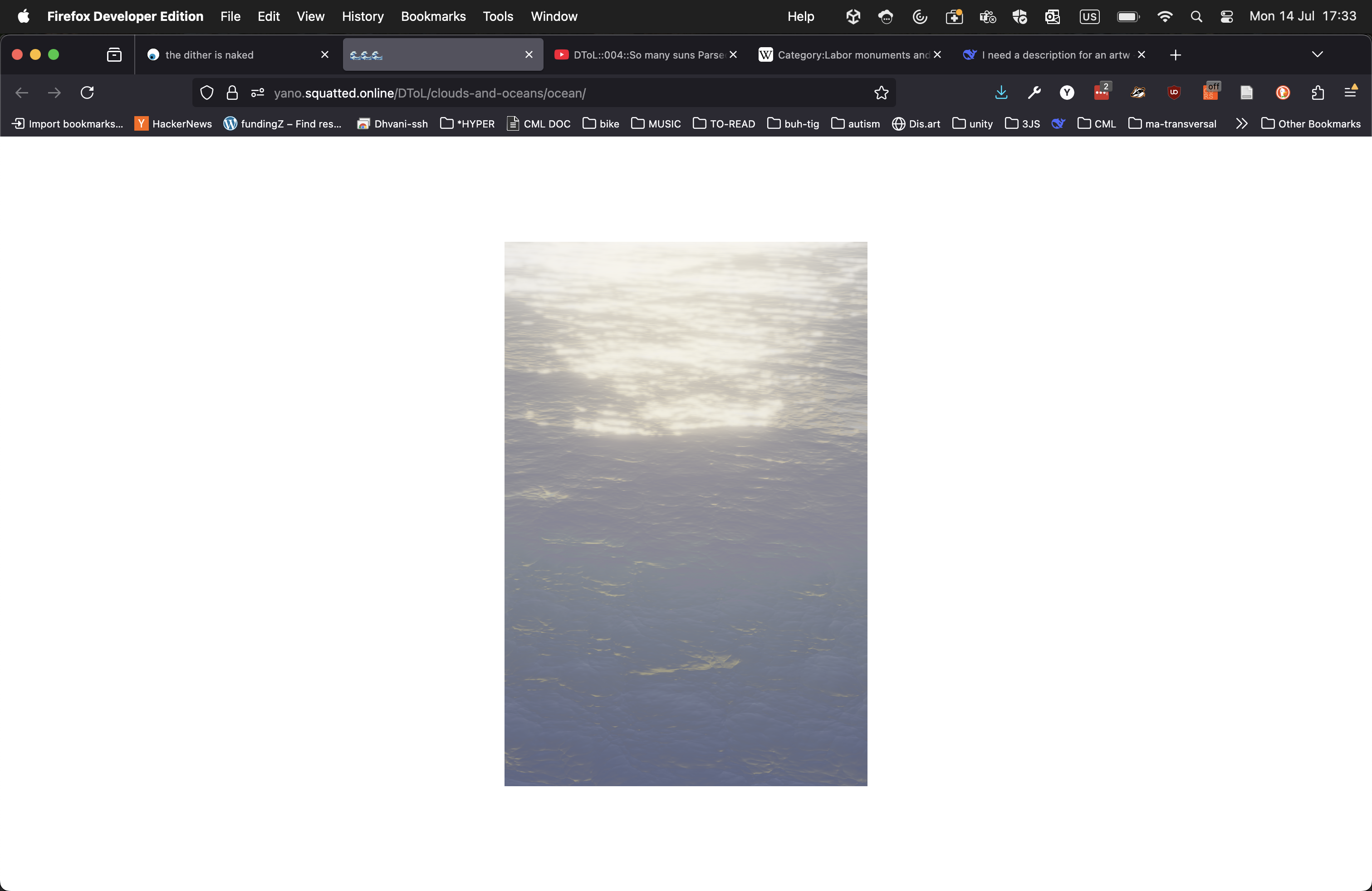Screenshot of webpage